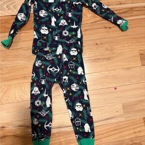 Hanna Andersson Star Wars Christmas PJs- Black and Green